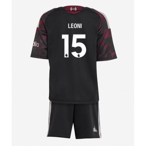 Stroje piłkarskie Liverpool Giovanni Leoni #15 Koszulka Trzeciej dla dzieci 2026-27 Krótki Rękaw (+ szorty)